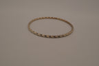 Vintage sterling silver twisted rope design bangle bracelet
