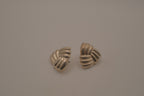 Vintage sterling silver modernist knot earrings