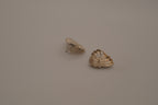 Vintage sterling silver modernist knot earrings
