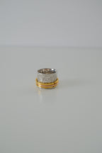 Sterling Silver Textured Spinner Ring