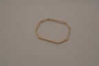 Vintage Mexico sterling silver octagonal geometric bangle bracelet