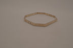 Vintage Mexico sterling silver octagonal geometric bangle bracelet