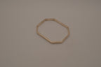 Vintage Mexico sterling silver octagonal geometric bangle bracelet