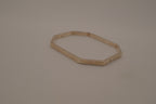 Vintage Mexico sterling silver octagonal geometric bangle bracelet
