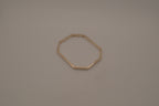 Vintage Mexico sterling silver octagonal geometric bangle bracelet