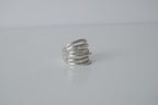 Silver Tone Interlaced Ring