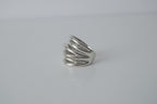 Silver Tone Interlaced Ring