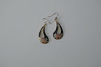 Vintage Cloissone Floral Dangle Earrings