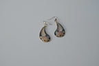 Vintage Cloissone Floral Dangle Earrings