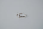 Sterling Silver Adjustable Teardrop Ring