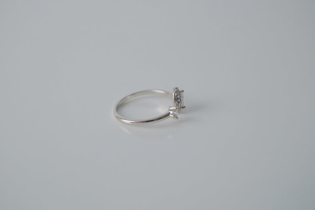 Sterling Silver Adjustable Teardrop Ring