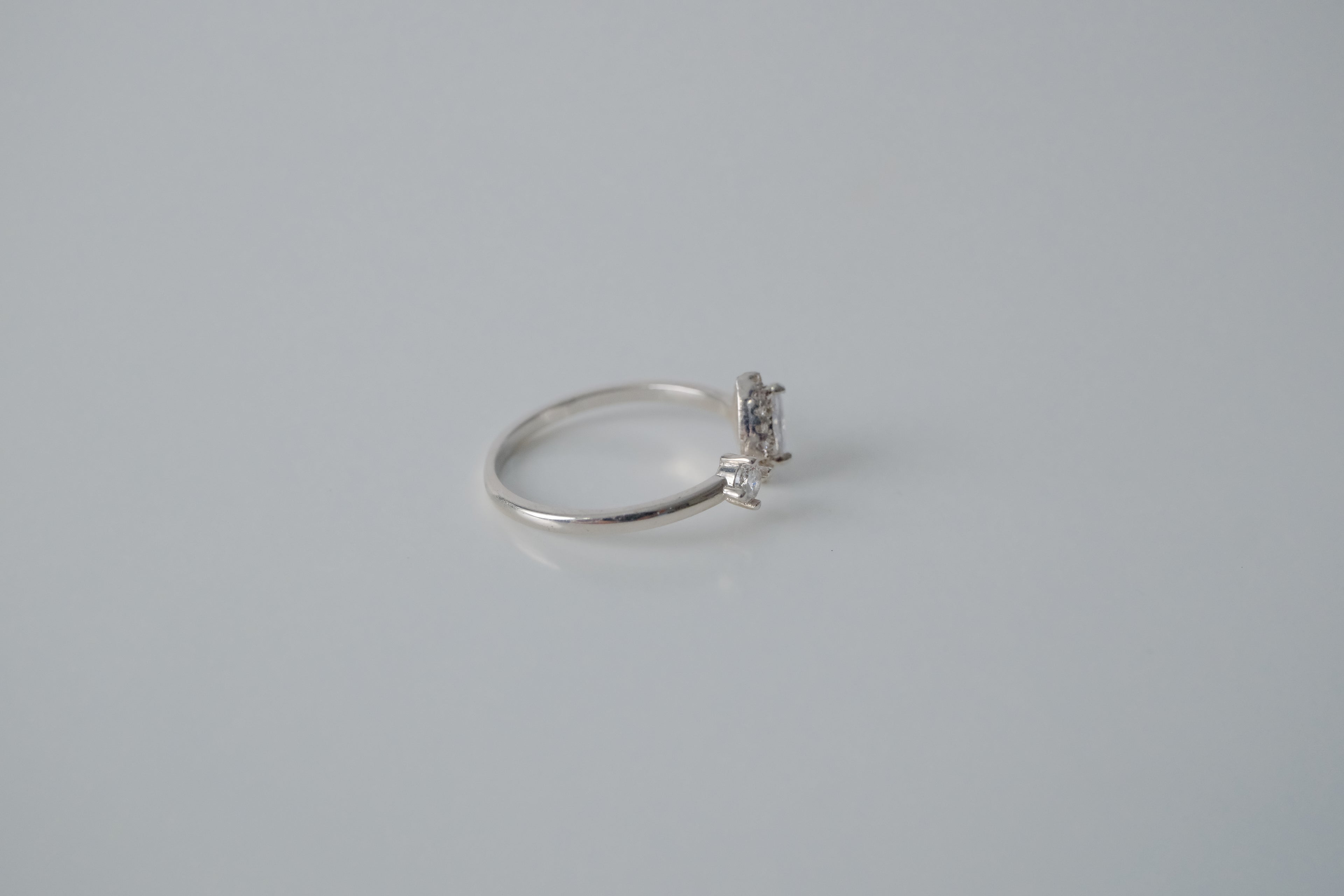 Sterling Silver Adjustable Teardrop Ring