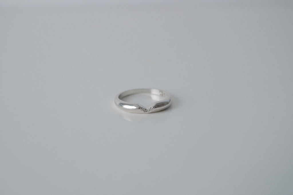 Sterling Silver Curved Stacking Ring