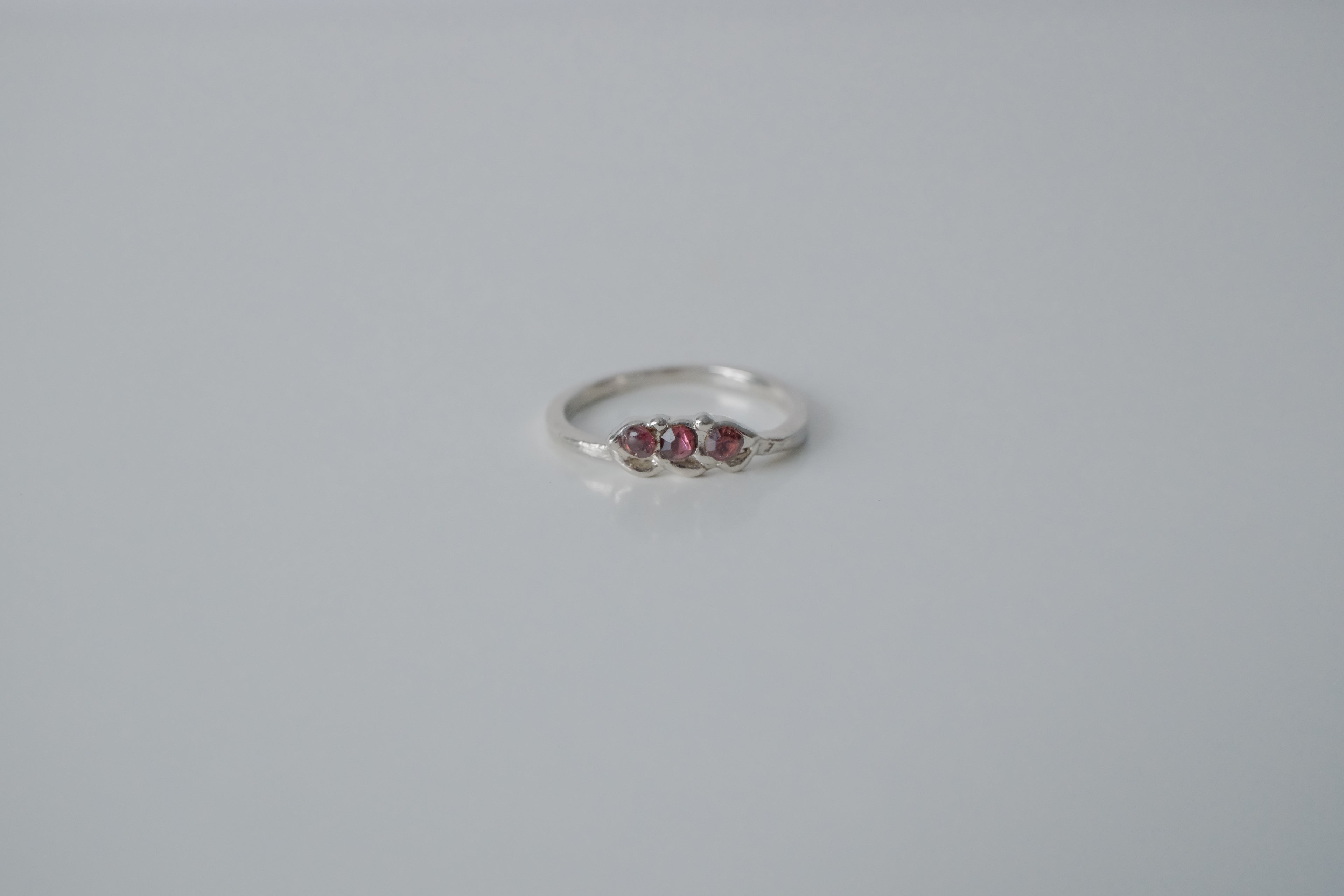 Pink Tourmaline Silver Ring