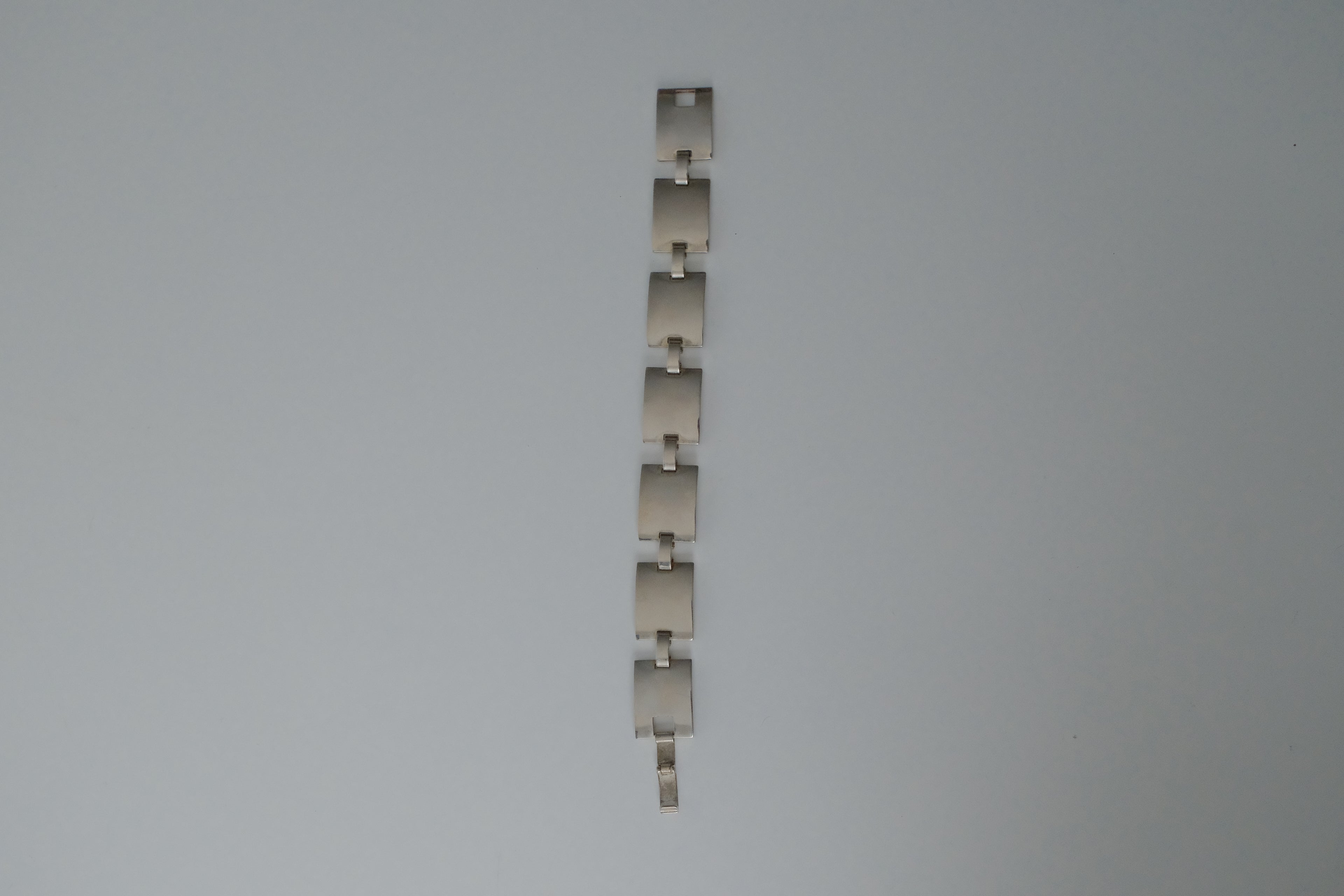 Sterling SIlver Flat Link Bracelet