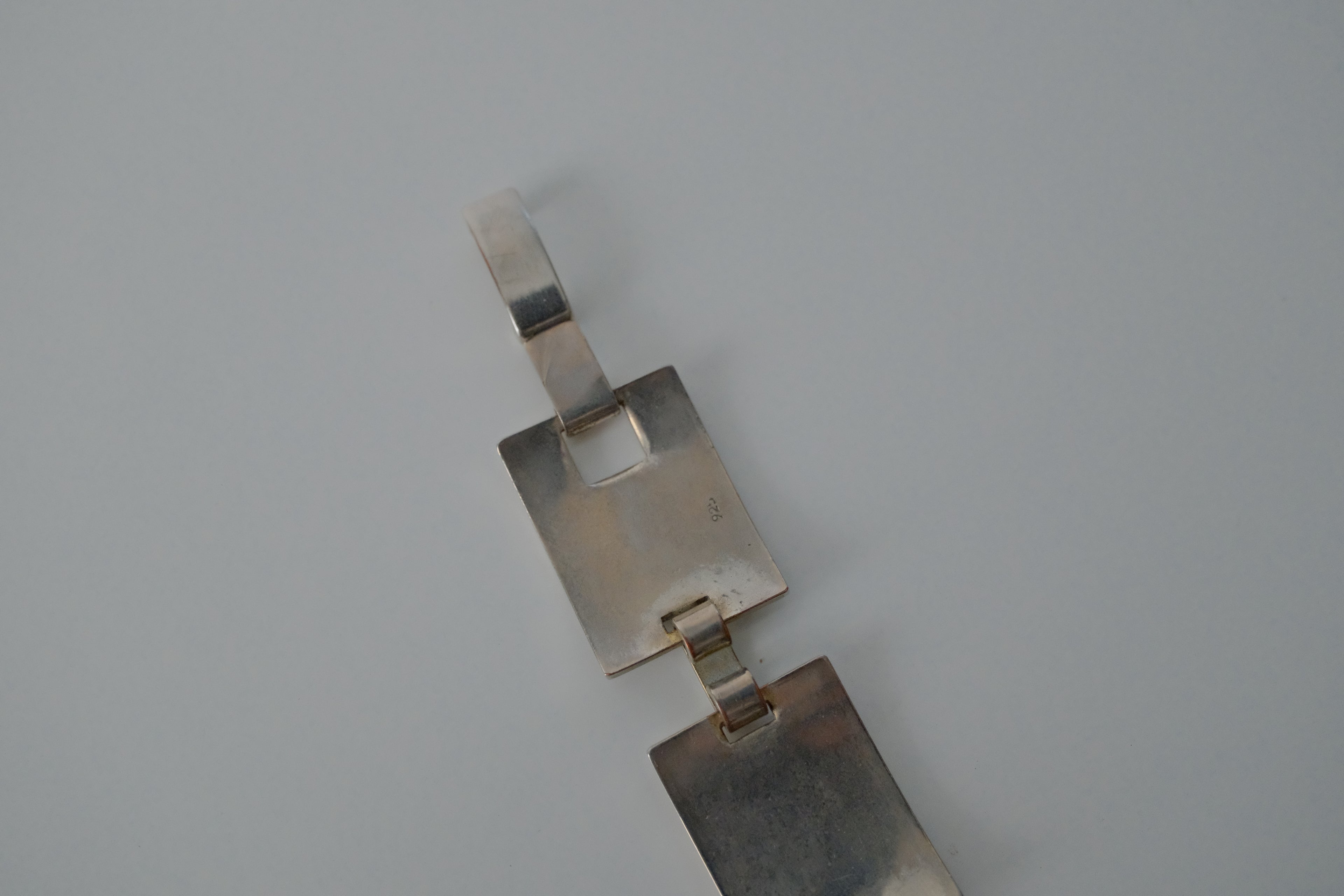 Sterling SIlver Flat Link Bracelet