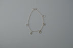 Sterling Silver Star and Circle Anklet