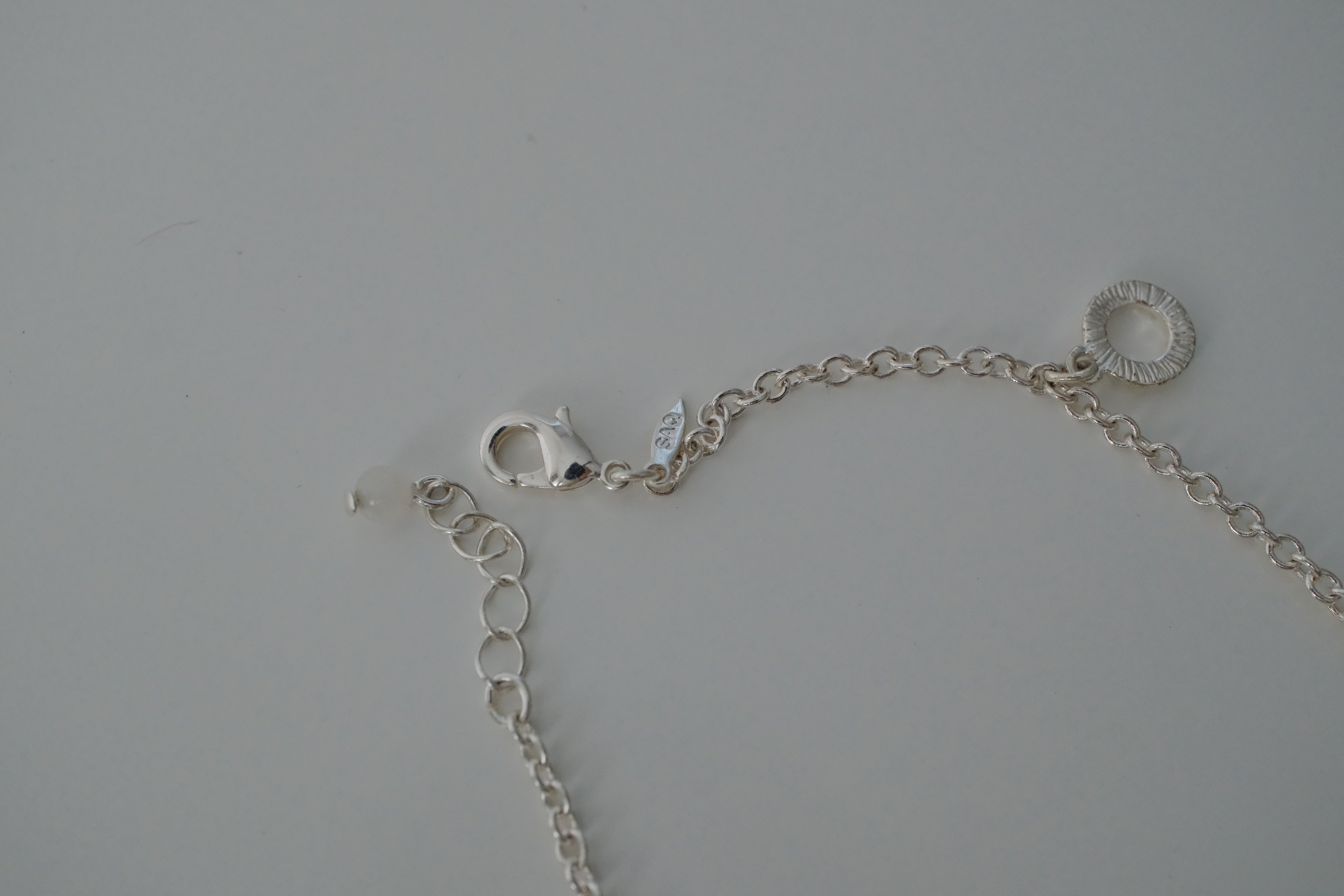 Sterling Silver Star and Circle Anklet