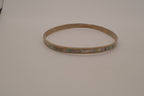 Vintage Mexican Alpaca silver Abalone inlay cuff bracelet
