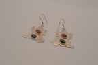 Vintage Sterling silver frog dangle earring