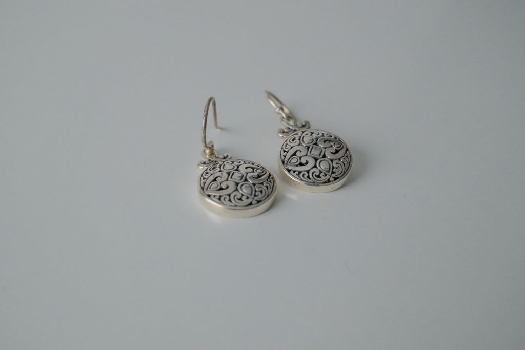 Ross Simmons Sterling Silver Filigree Heart Earrings