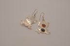 Vintage Sterling silver frog dangle earring