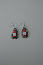 Abalone and Mother of Pearl Teardrop Earrings