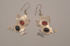 Vintage Sterling silver frog dangle earring