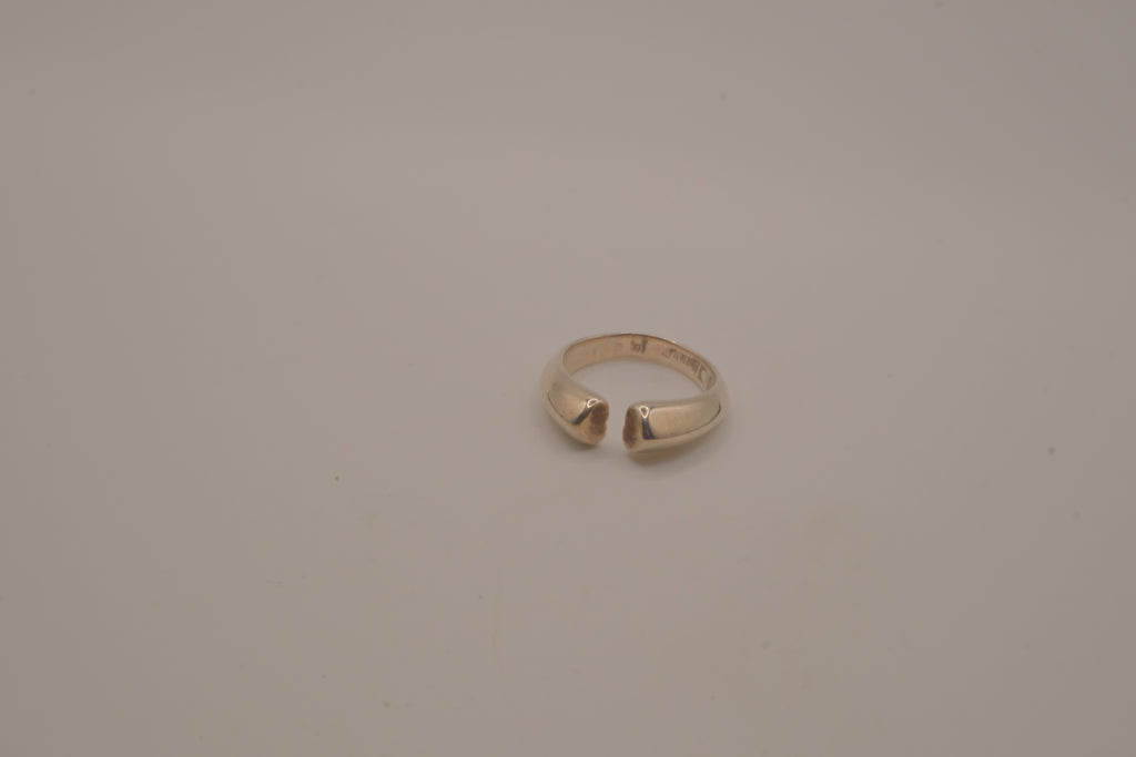 Sterling silver open-cuff ring