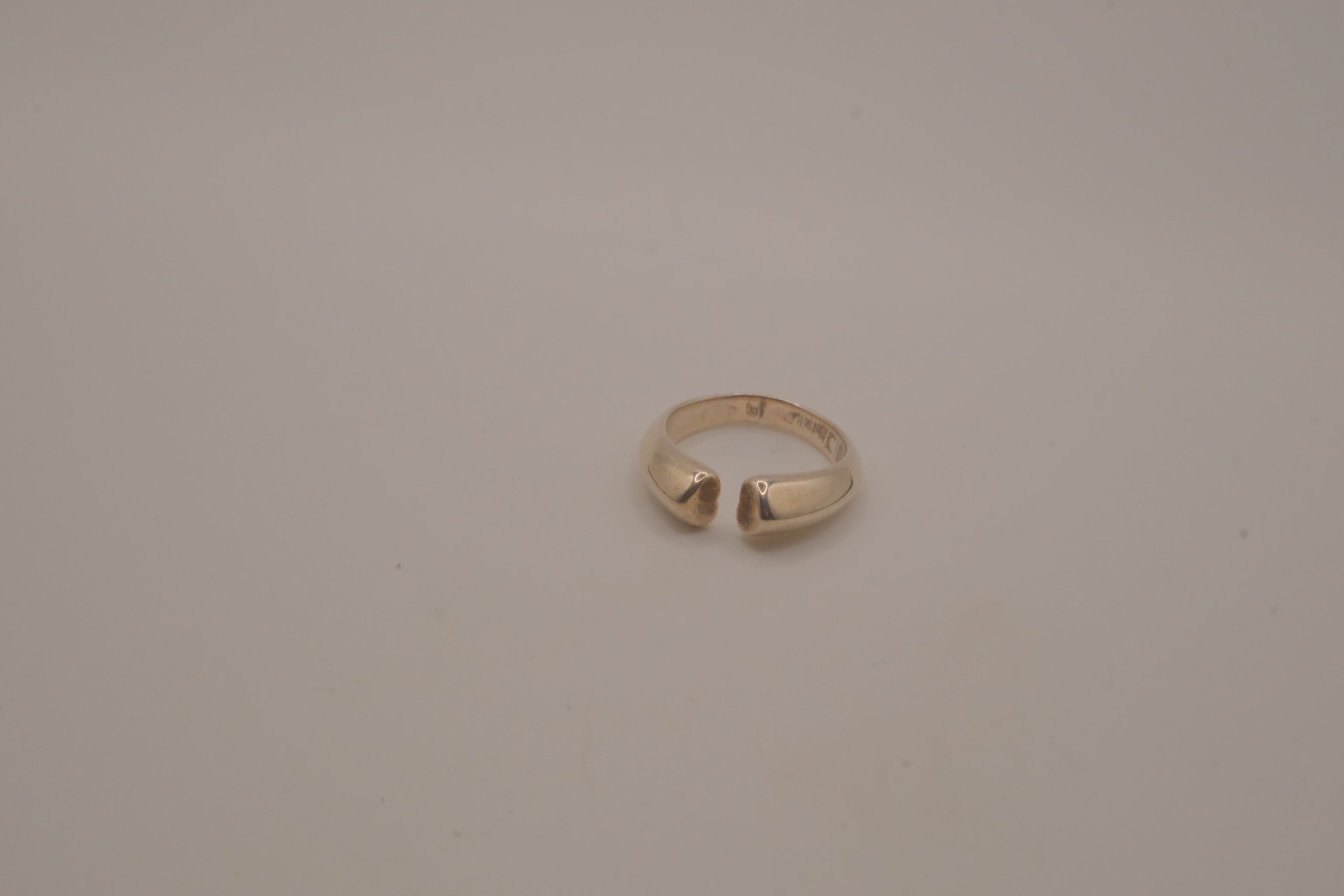 Sterling silver open-cuff ring