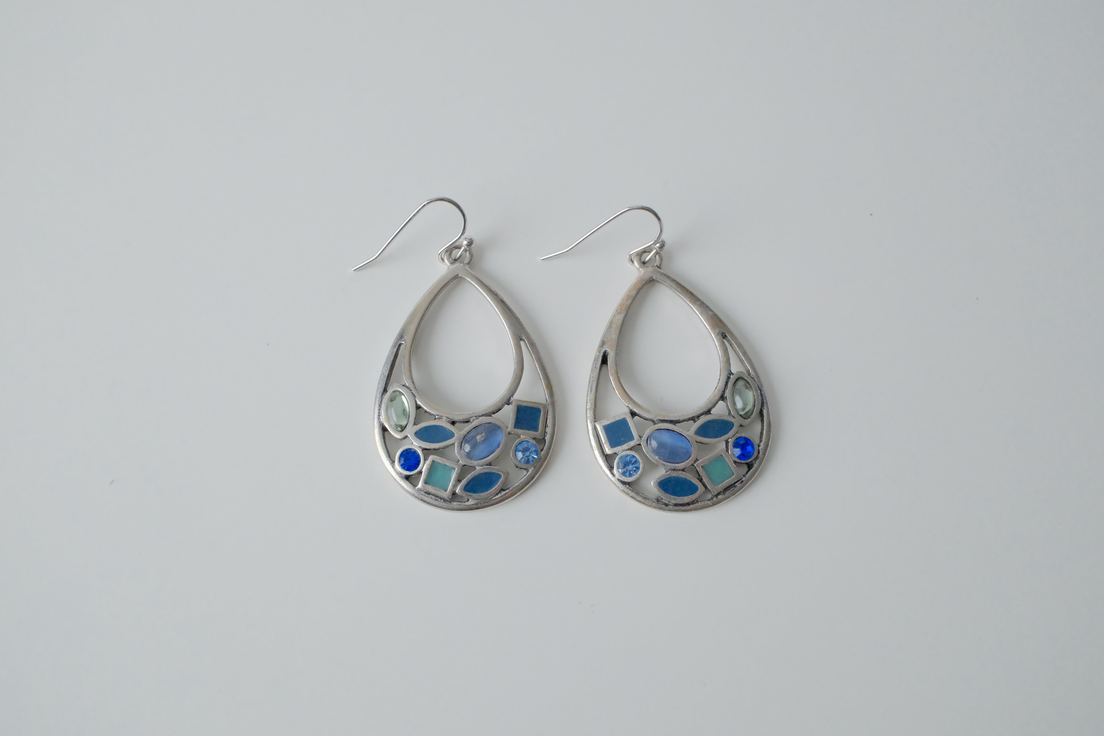Lia Sophia Blue Teardrop Earrings