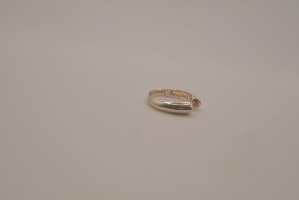 Sterling silver open-cuff ring