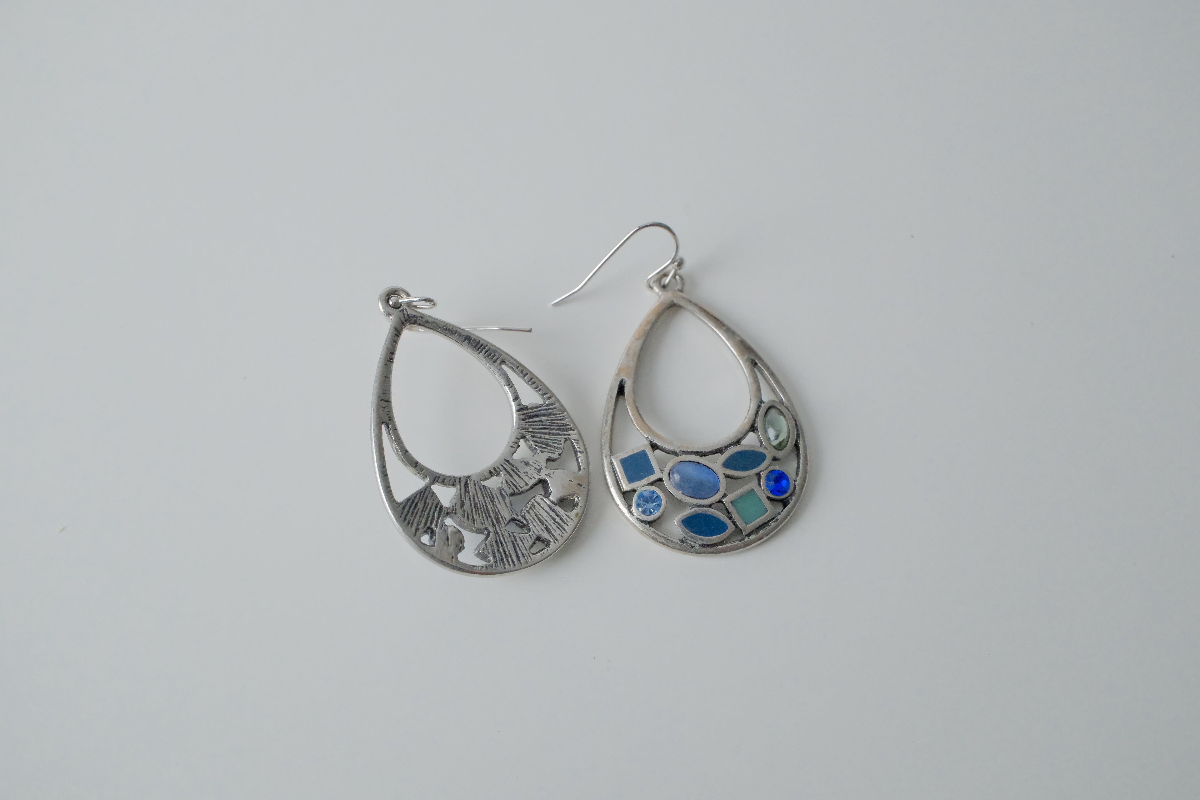 Lia Sophia Blue Teardrop Earrings