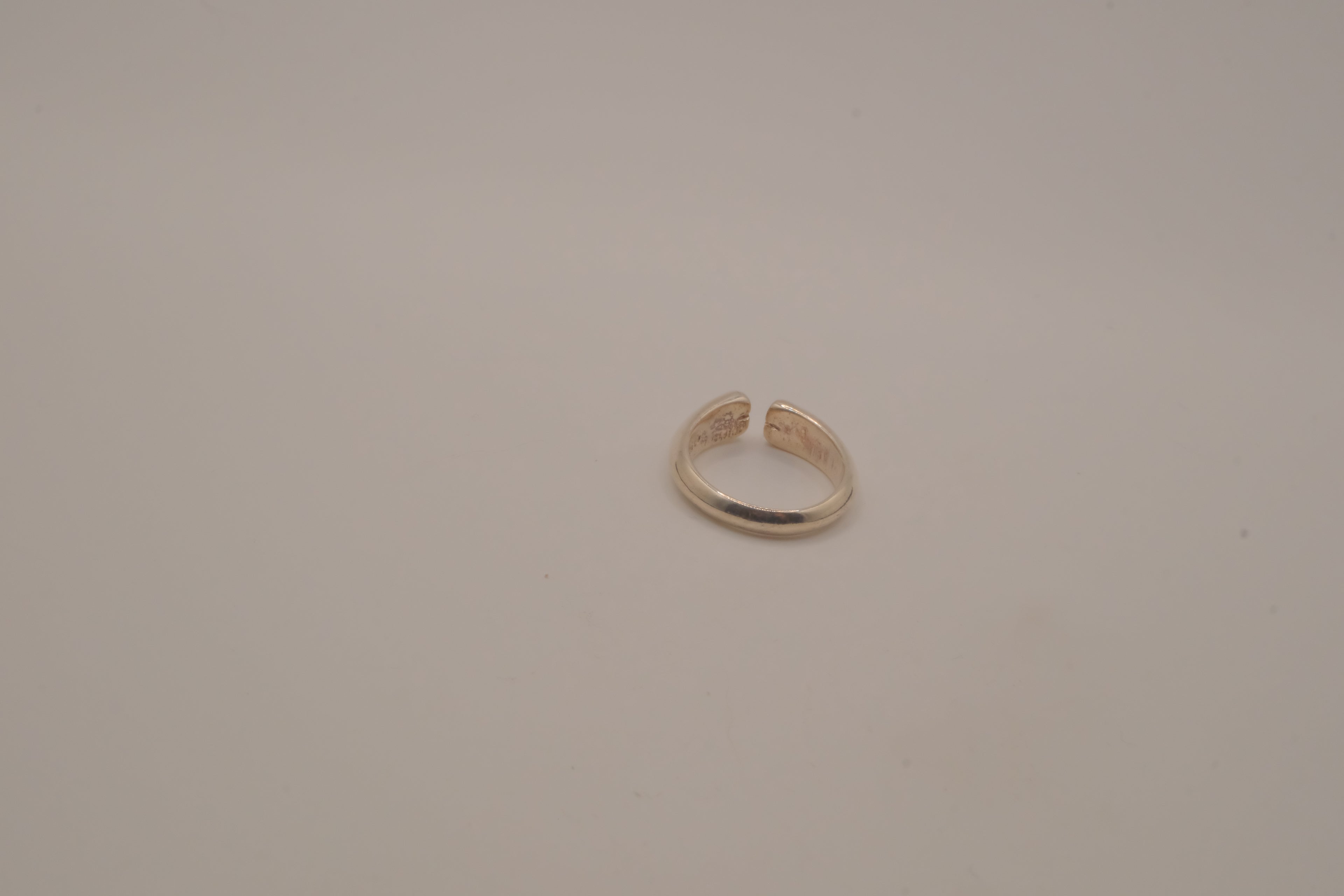 Sterling silver open-cuff ring