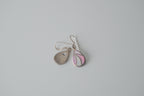 Sterling Silver Lilac and Pink Teardrop Earrings