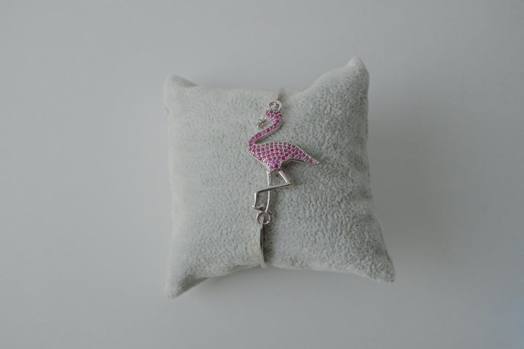 Crystal Flamingo Bangle