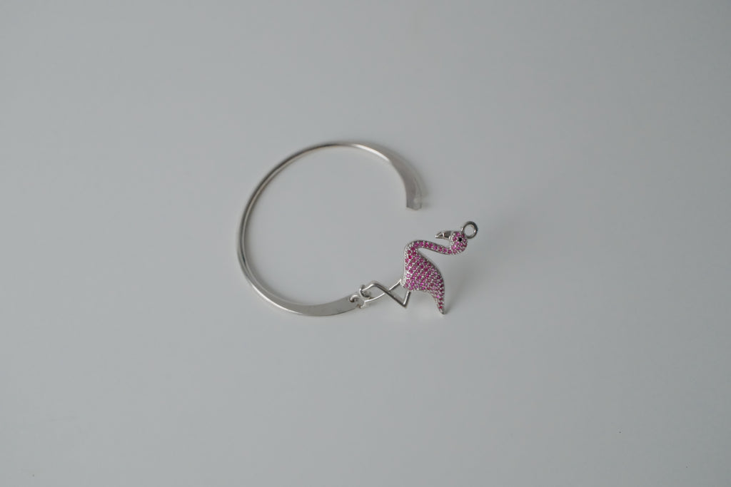 Crystal Flamingo Bangle