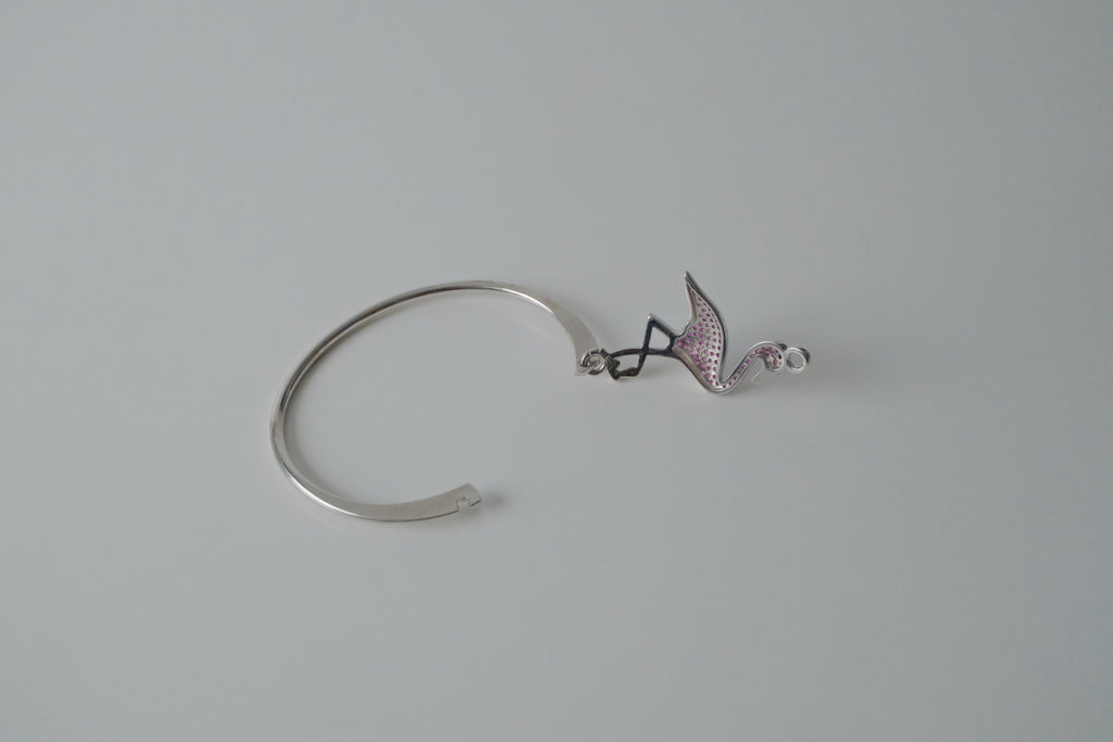 Crystal Flamingo Bangle