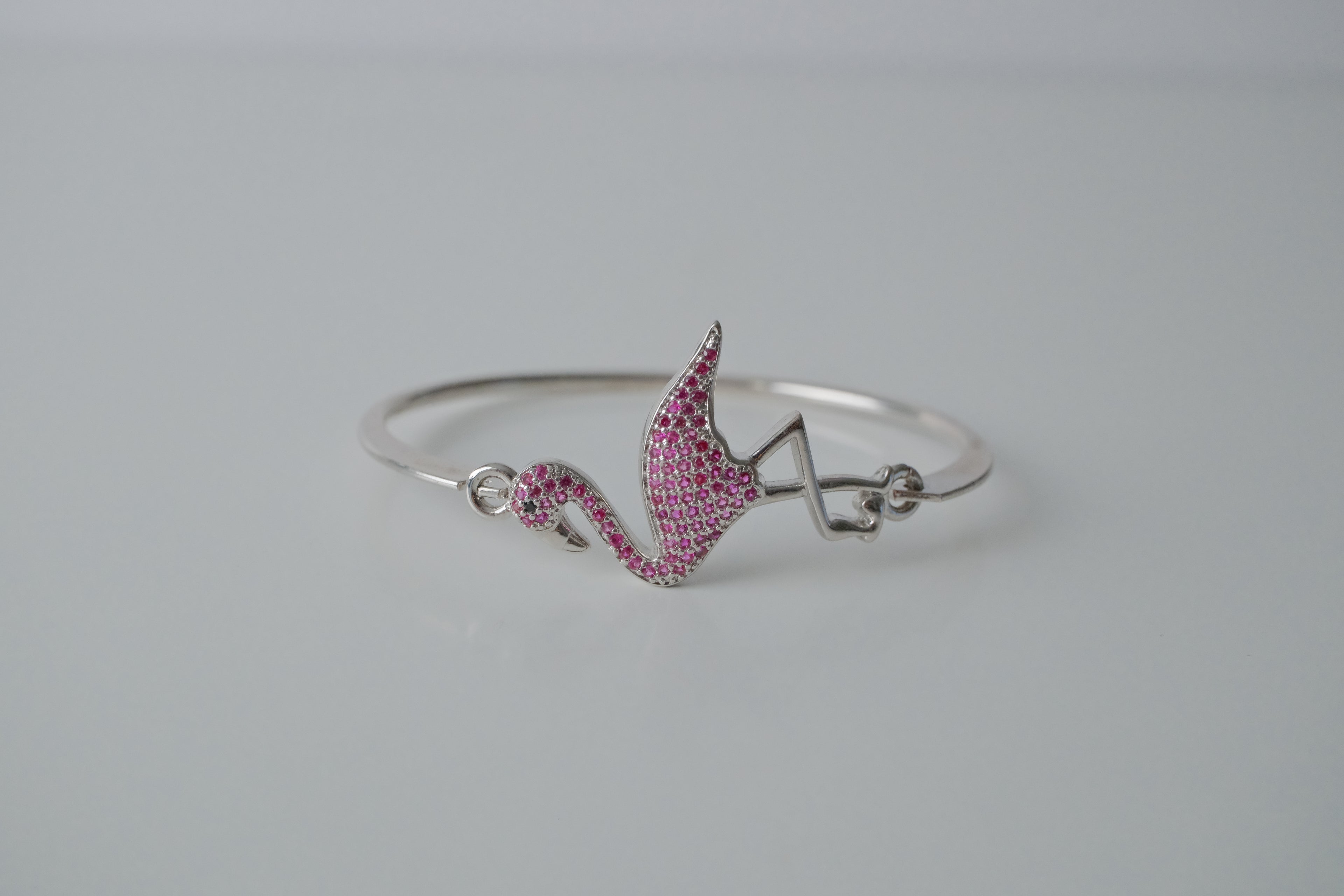 Crystal Flamingo Bangle