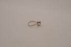 Sterling silver minimalist oval Larimar ring