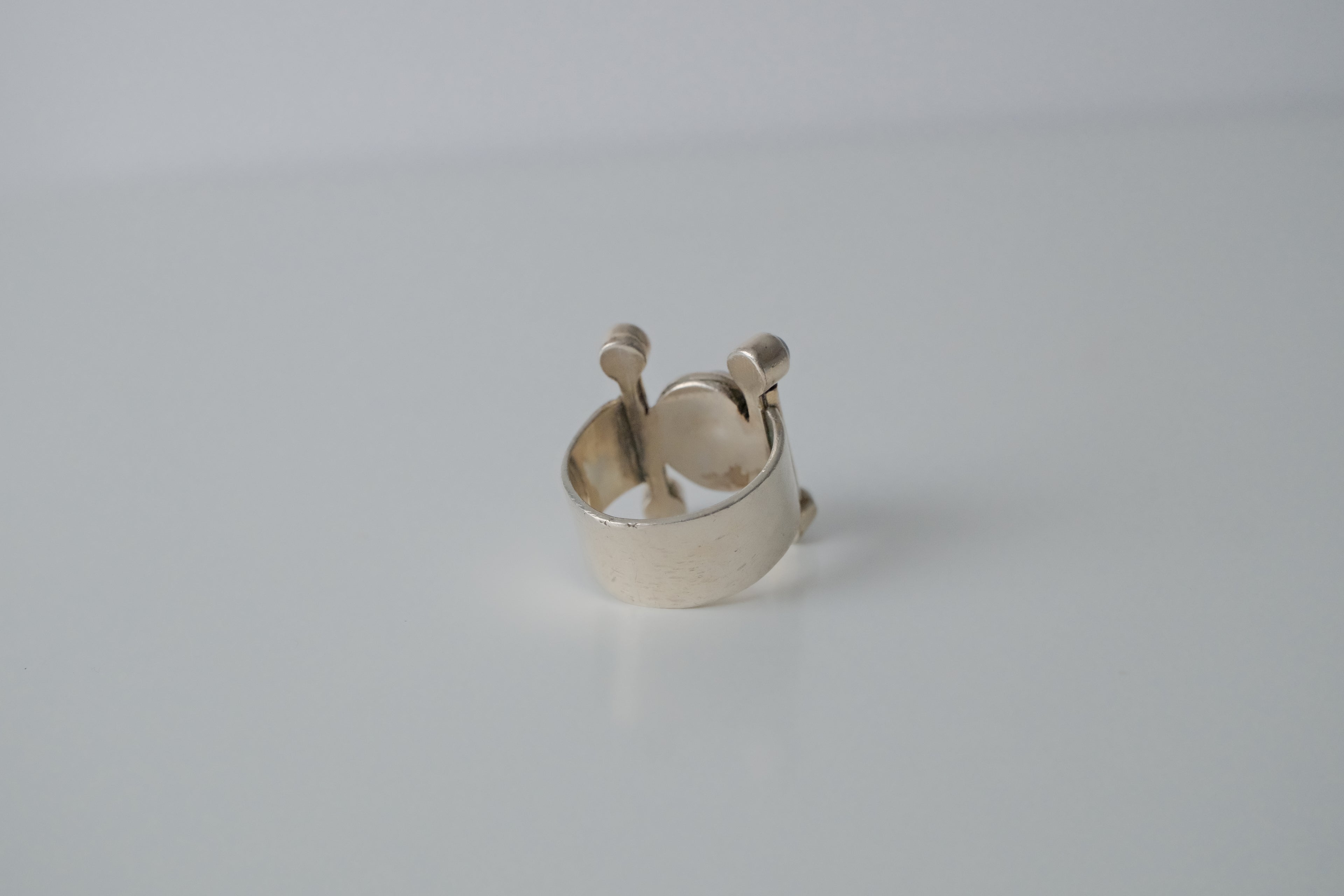 Sterling Silver Modernist Moonstone Ring