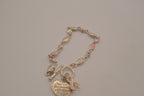 Sterling silver Breast Cancer Awareness bracelet