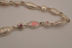 Sterling silver Breast Cancer Awareness bracelet