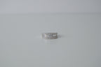 Sterling Silver 3 row Cubic Zirconia Ring