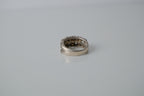 Vintage 1950s Sterling Silver Multi cluster Band Ring