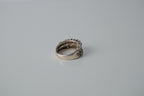 Vintage 1950s Sterling Silver Multi cluster Band Ring