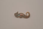 Vintage Mexican sterling silver seahorse brooch pin