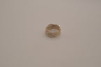Sterling silver woven mesh statement ring