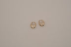 Sterling silver chunky huggie hoop earrings