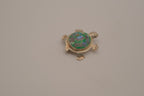 Vintage Mexican Alpaca Abalone turtle brooch